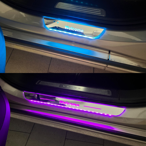 RGB podsvietené prahové lišty, 4ks