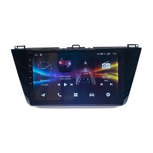 Použitie multimediálneho autorádia pre VW Tiguan s 10,1 "LCD, OS Android, WI-FI, GPS, CarPlay, Bluetooth, 2x USB, 4G
