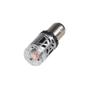 LED autožárovky BAY15d / 12V - červené dvouvláknové 23W / 360° / CANBUS (2ks)