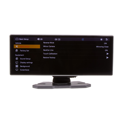 Ovládanie multimediálneho 11,6" LCD monitora s Apple CarPlay, Android auto, Bluetooth, kamerový vstup AHD