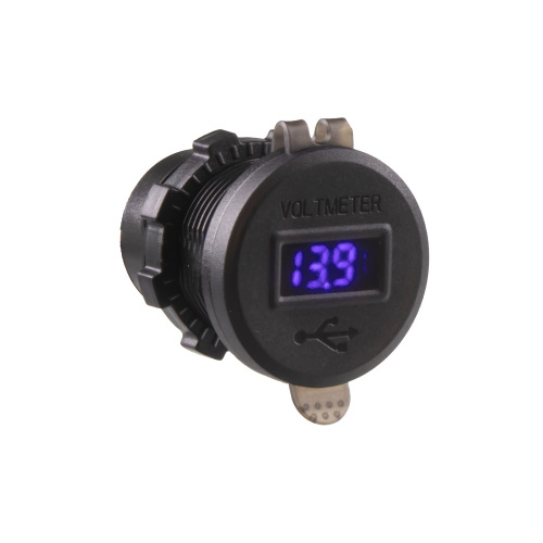 Digitálny voltmeter 12/24V 2xUSB QC3.0 + USB-C nabíjačky
