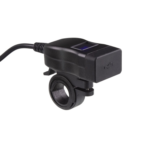 Motocyklová USB QC3.0 a USB-C nabíjačka s voltmetrom