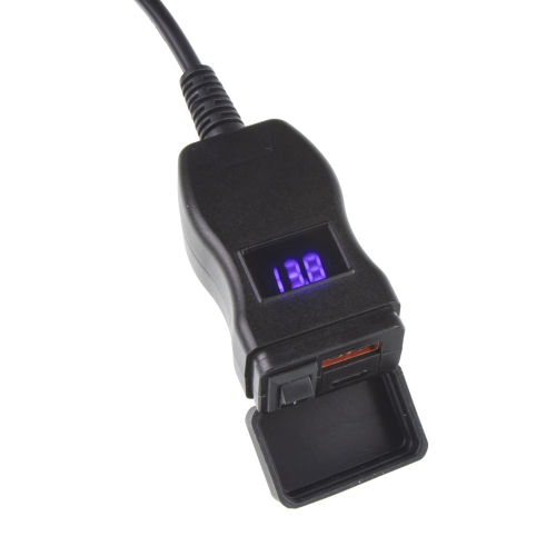 Voltmeter motocyklovej USB QC3.0 a USB-C nabíjačky