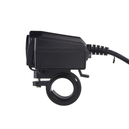 Uchytenie motocyklovej USB QC3.0 a USB-C nabíjačky s teplomerom a Voltmetrom
