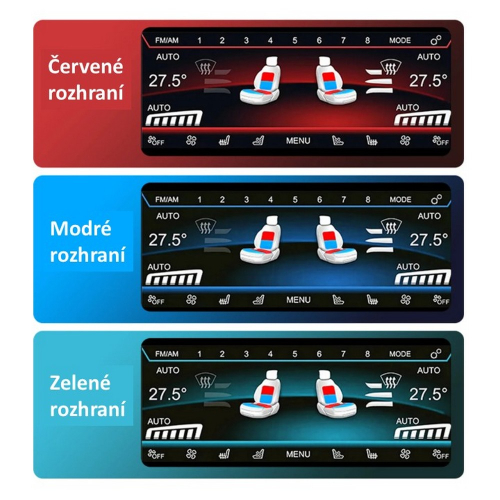 Funkcie IPS dotykového panela klimatizácie pre BMW 2, 3, 4, 3 GT, M3, M4 (2013-2019)