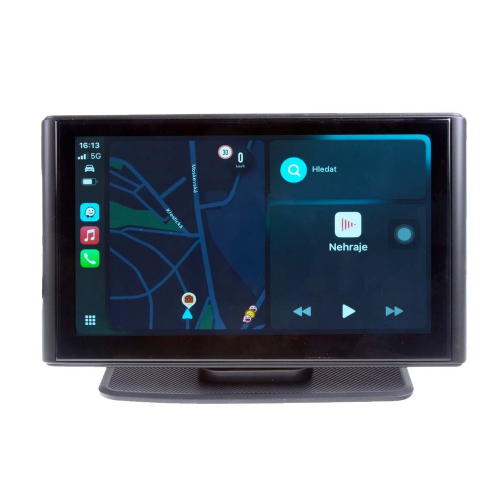 Ovládanie 7" multimediálneho monitora s Apple CarPlay, Android auto, Bluetooth, micro SD, kamerovým vstupom a magnetickým držiakom