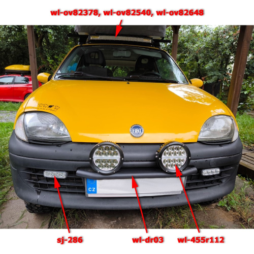 Použitie zakrivenej LED rampy 180x3W, 1065mm, ECE R10