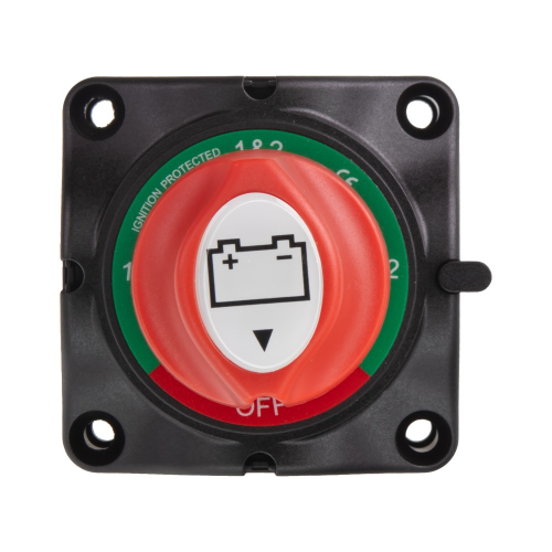 Montáž odpojovača/spojovača/prepínača batérie 275A, 50V