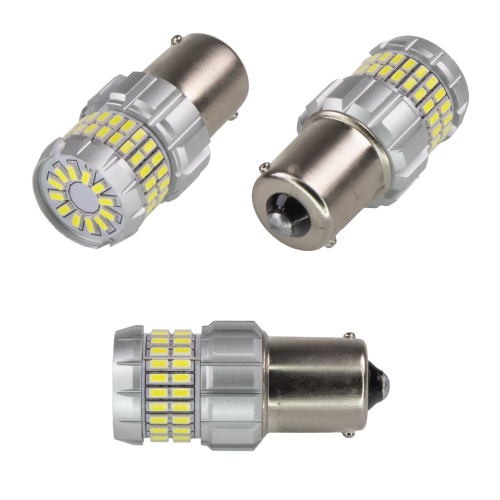 Použitie bielych LED BA15S autožiaroviek 12V, 60LED/3014SMD, 360 °