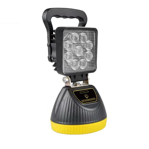 AKU LED svetlo s magnetom, biela/oranžová, 9x3W