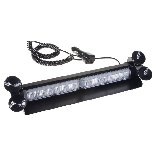 12/24V přísavkový modro-červený 36W LED predátor s přísavkami na čelní sklo