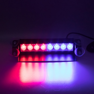Vnútorný LED predátor 12V - 8x 3W LED modro-červený (233 x 53 x 100mm)