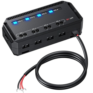 Poistkové púzdro 12V / 20A  - pre 4ks nožových autopoistiek MIDI / LED indikátor