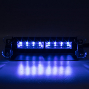 Vnútorny modrý LED predátor 12V - 8x 3W LED (245x55x118mm)