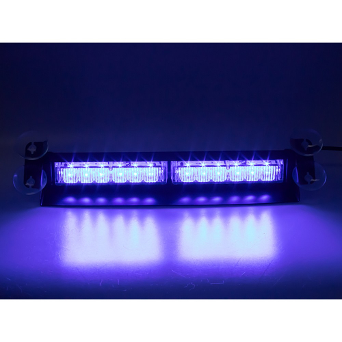 PREDATOR LED vnitřní, 12x3W, 12-24V, modrý, 356mm, ECE R10