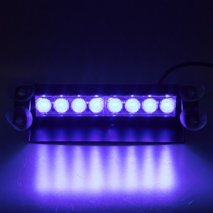 Vnútorny modrý LED predátor 12/24V - 8x 3W LED (233x53x100mm)