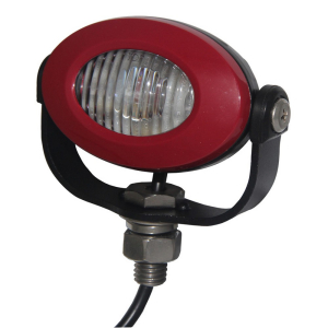 Výstražné červené LED svetlo 12/24V - 3x 3W LED / 6 režimov blikania (92x65mm)