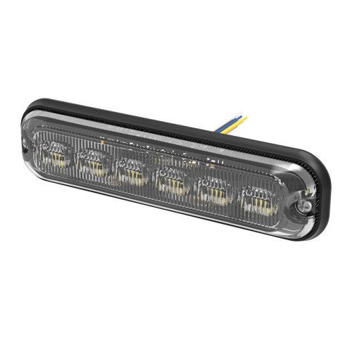 12/24V červené výstražné 24W LED světlo