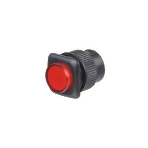 Červené okrúhle tlačidlo 3A / 250V