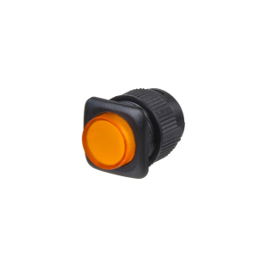 Oranžové kulaté tlačítko 3A / 250V