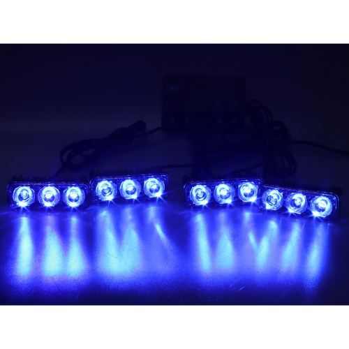 12V modrý LED predátor s diaľkovým ovládačom