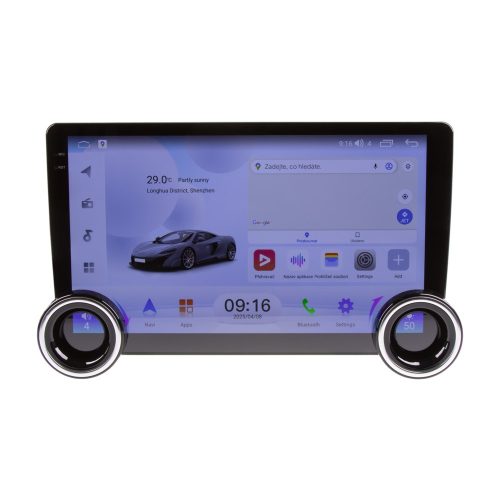 Multimediálne autorádio s 10,1" LCD, Android, WI-FI, GPS, CarPlay, Bluetooth, 4G, 2x USB