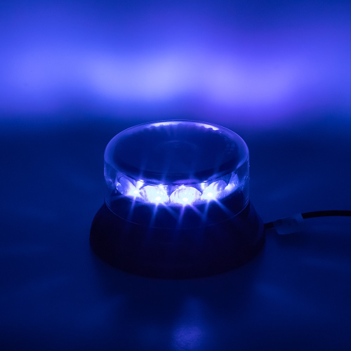 PROFI LED maják 12-24V 12x3W modrý číry 133x76mm, ECE R10, R65