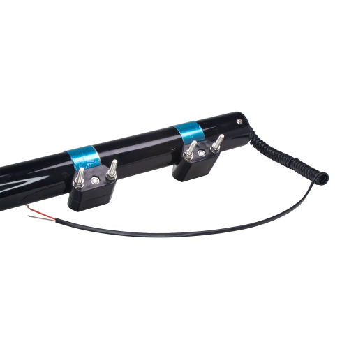 Uchytenie 12V modrého 6W LED maják s teleskopickou tyčou na motorku