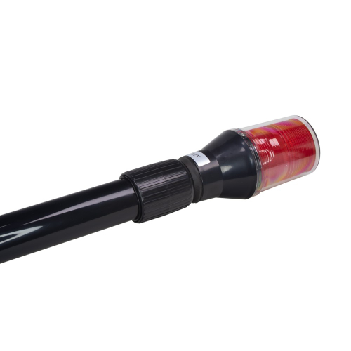 Použitie 12V červeného 30x LED maják s teleskopickou tyčou na motorku