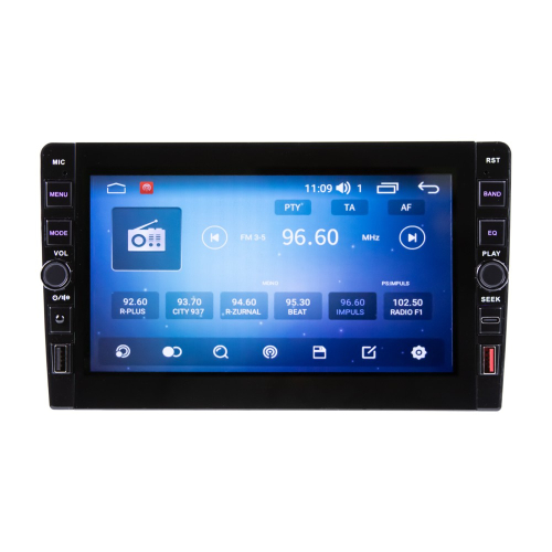 Autorádio s 8" LCD, Android, WI-FI, GPS, CarPlay, Bluetooth, 4G, 3x USB