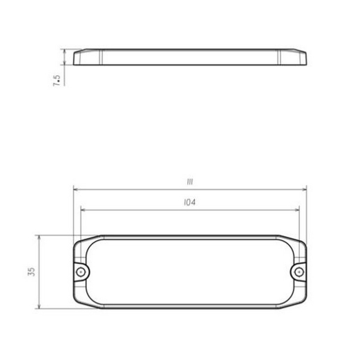 Rozmery 36W modro-červeného 12/24V LED predátora