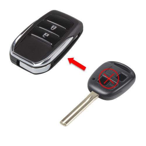 Náhradný obal ovládača pre Toyota, 2-tlačítkový