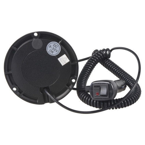 Uchytenie 12/24V modrého 18W magnetického LED majáka ECER65