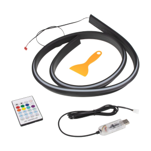 LED ambientné osvetlenie RGB pod predné okno - vnútorné