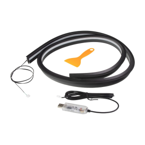 LED ambientné osvetlenie RGB pod predné okno - vonkajšie