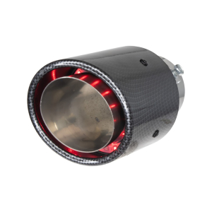 Tuningová koncovka výfuku - s červeným / modrým LED podsvietením
