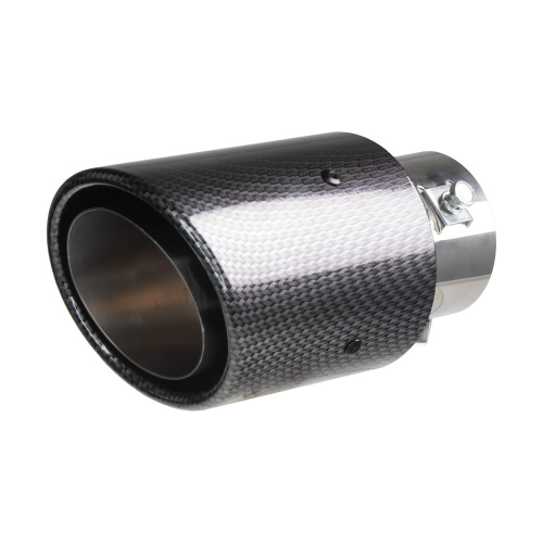 Montáž tuningovej koncovky na výfuk s červeným/modrým LED podsvícením