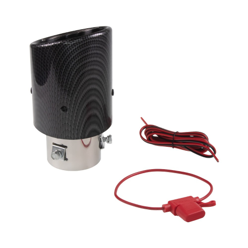 Príslušenstvo tuningovej koncovky na výfuk s červeným/modrým LED podsvícením