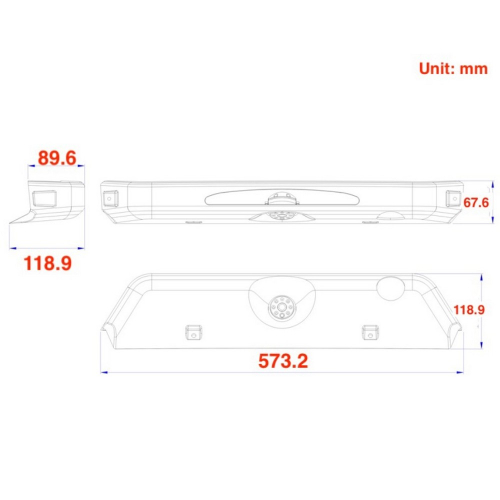 Rozmery AHD/CVBS kamery Iveco Daily 2014-2023
