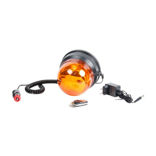 Akumulátorový oranžový LED maják s diaľkovým ovládačom