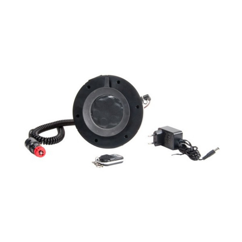 Uchytenie oranžového magnetického oranžového LED majáka s diaľkovým ovládačom