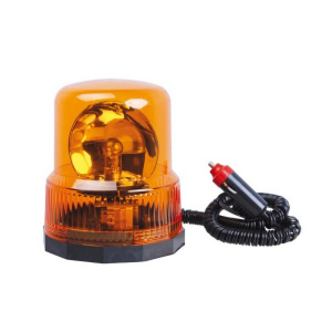 Oranžový halogénový maják 12V / Ba15s - magnetický