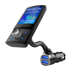 FM Transmitter 12V / 24V - Bluetooth / Handsfree / MP3 / 1,77" LCD / USB / SD / Voltmeter