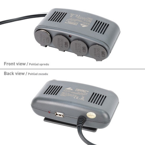 USB port rozštvorky zapaľovača HEAVY DUTY AUTOMAX