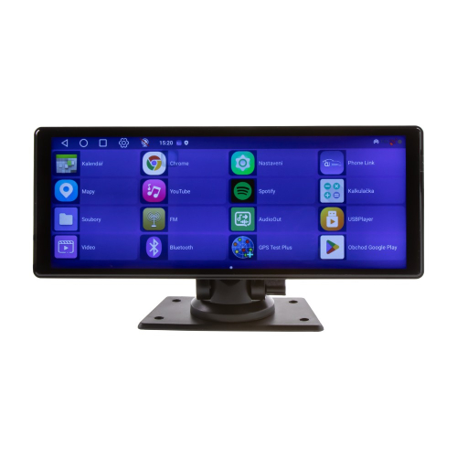 Použitie 10,26" monitora s OS Android + Apple CarPlay, Android auto, Bluetooth, micro SD, GPS, DVR