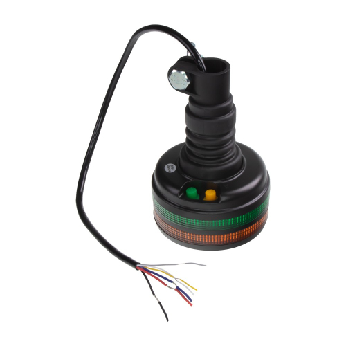 Ovládanie 12/24V zeleno-oranžového 48xLED majáka ECER65 s uchytením na držiak