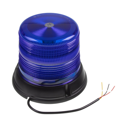 12/24V modrý 48x LED maják na pevnú montáž