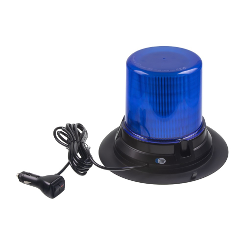 12-48V magnetický 144W modrý LED maják ECER65