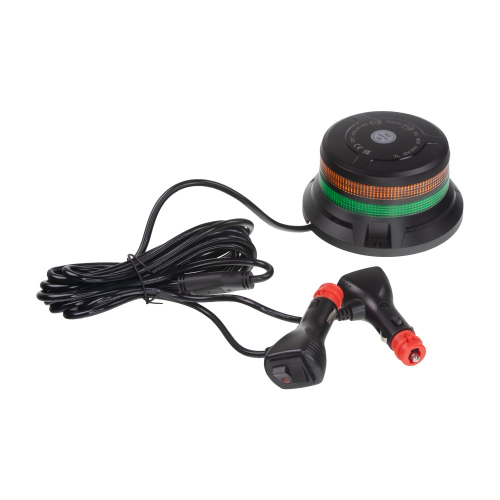 12/24V zeleno-oranžový magnetický 48xLED maják ECER65