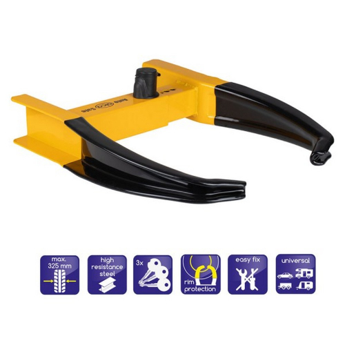 Parametre bezpečnostného zámku na koleso XL Alca